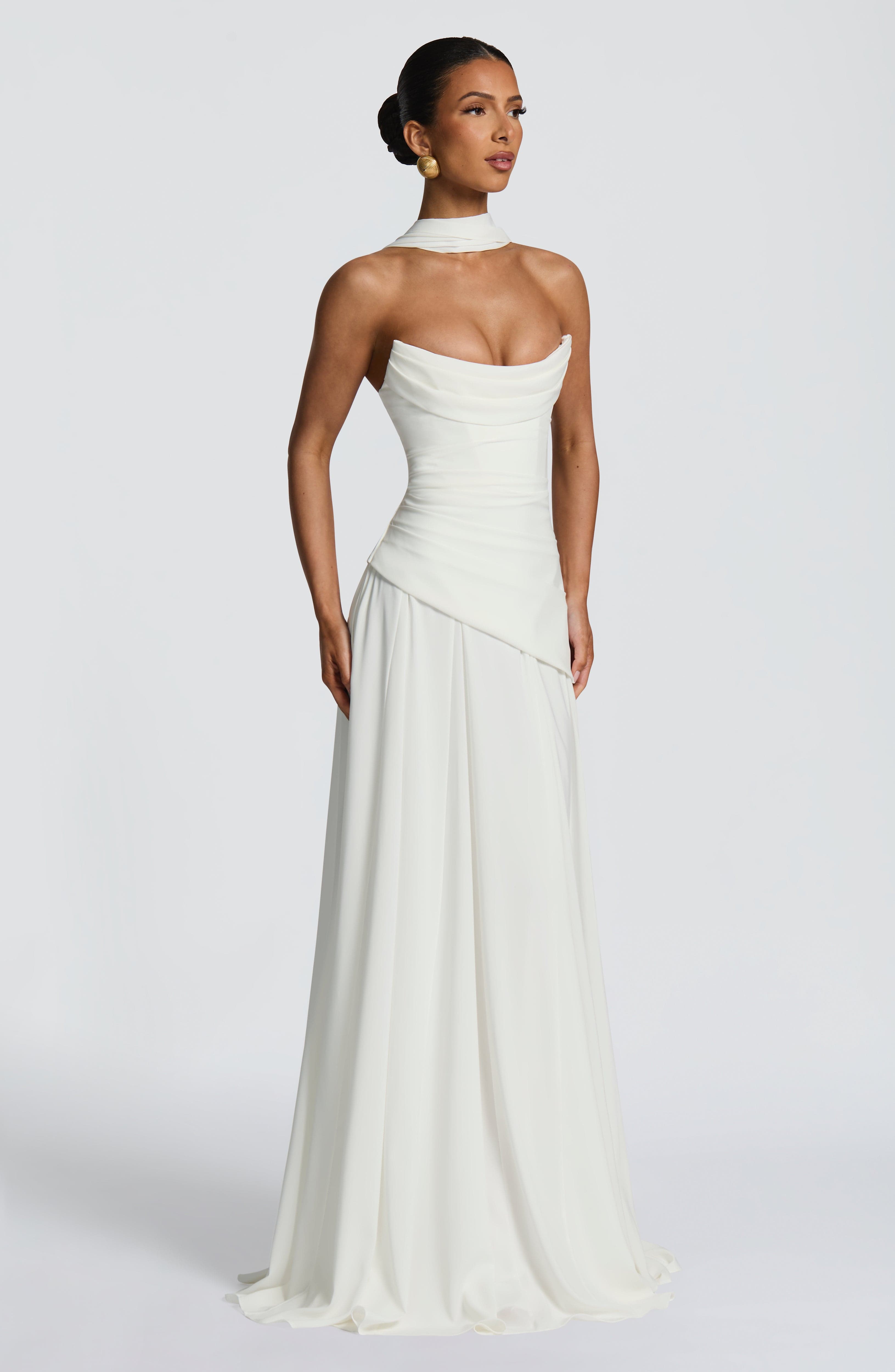 Womens Dress Satin Strapless Maxi Formal Evening Gown 6