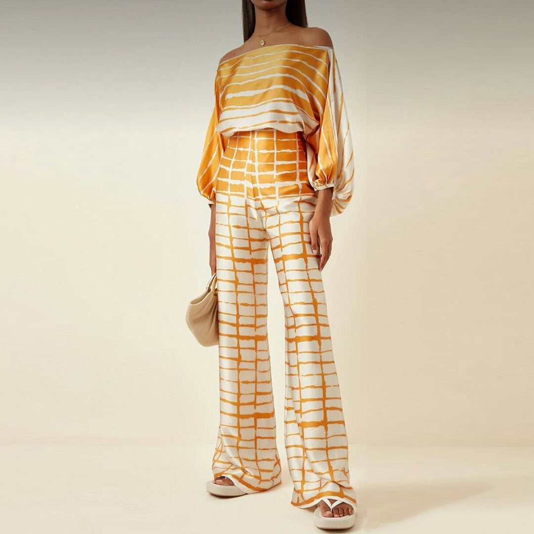 Women's Two-Piece Set - Stylish Chic Design Summer Outfit