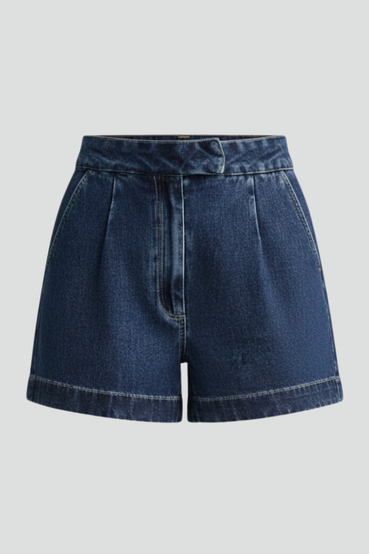 Women's High Waisted Shorts Rolled Hem Casual