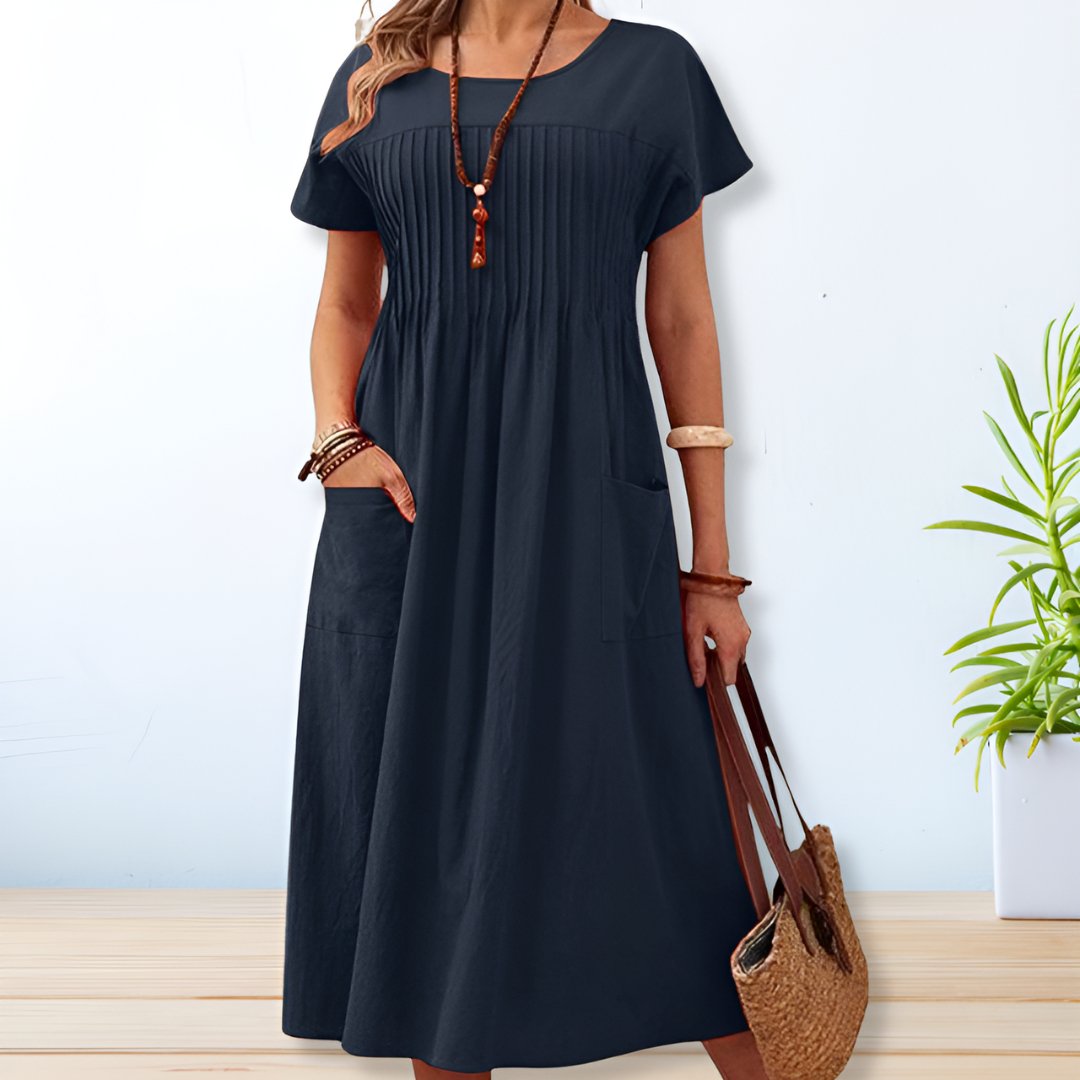 Women's Relaxed Fit Day Dress | Short Sleeve | Casual Summer Wear