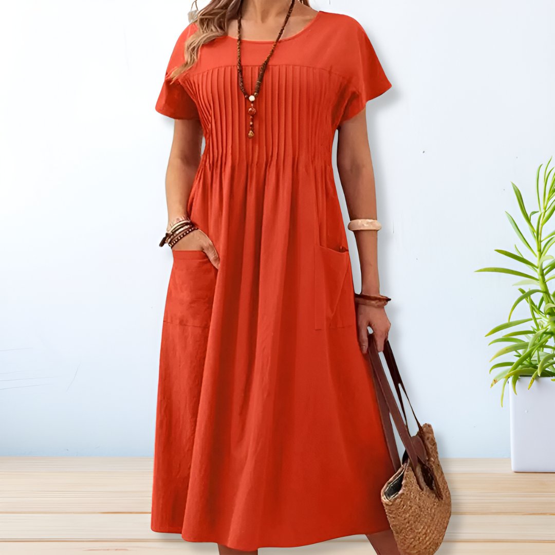 Women's Relaxed Fit Day Dress | Short Sleeve | Casual Summer Wear