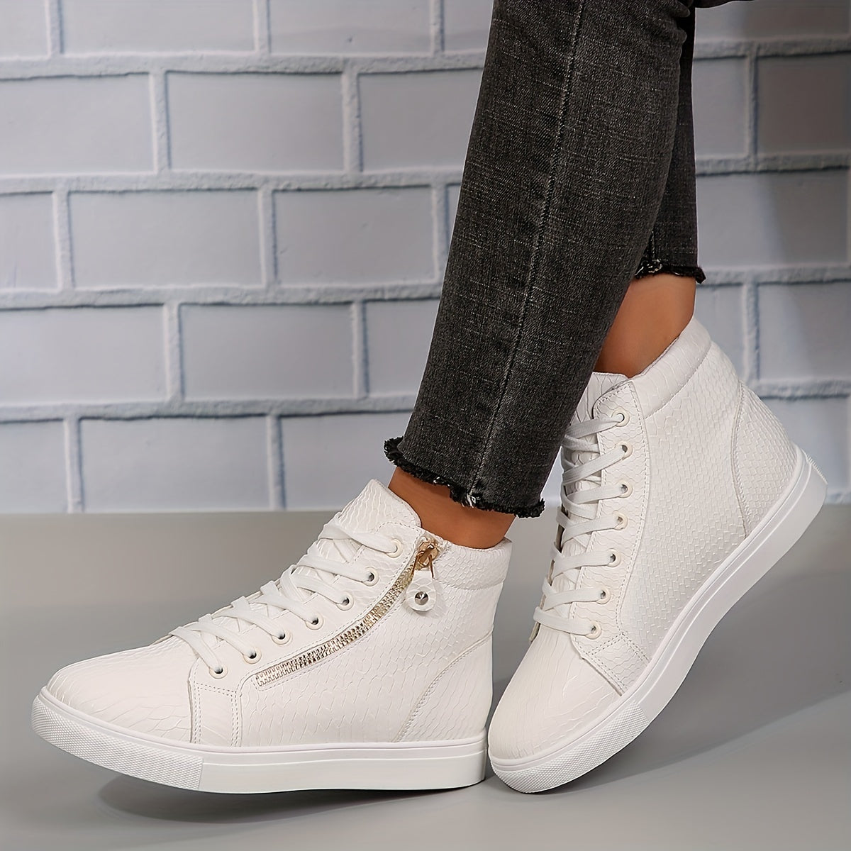 Women's High-Top Sneakers | Casual Style | Slip-On Design