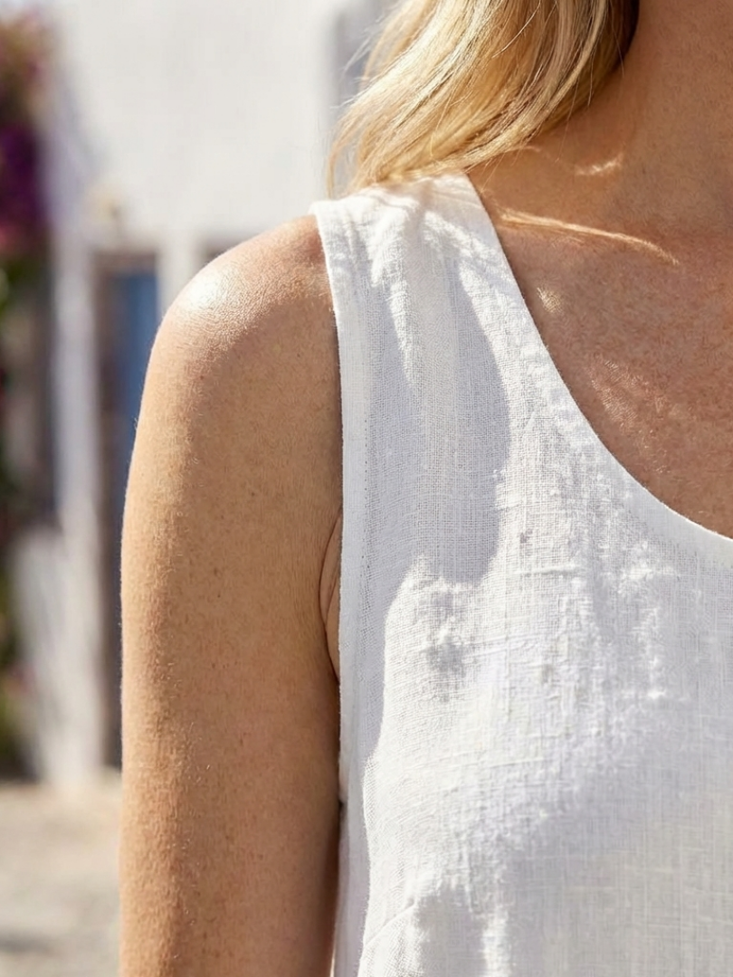 Women's Maxi Dress Sleeveless Round Neck Relaxed Fit Casual