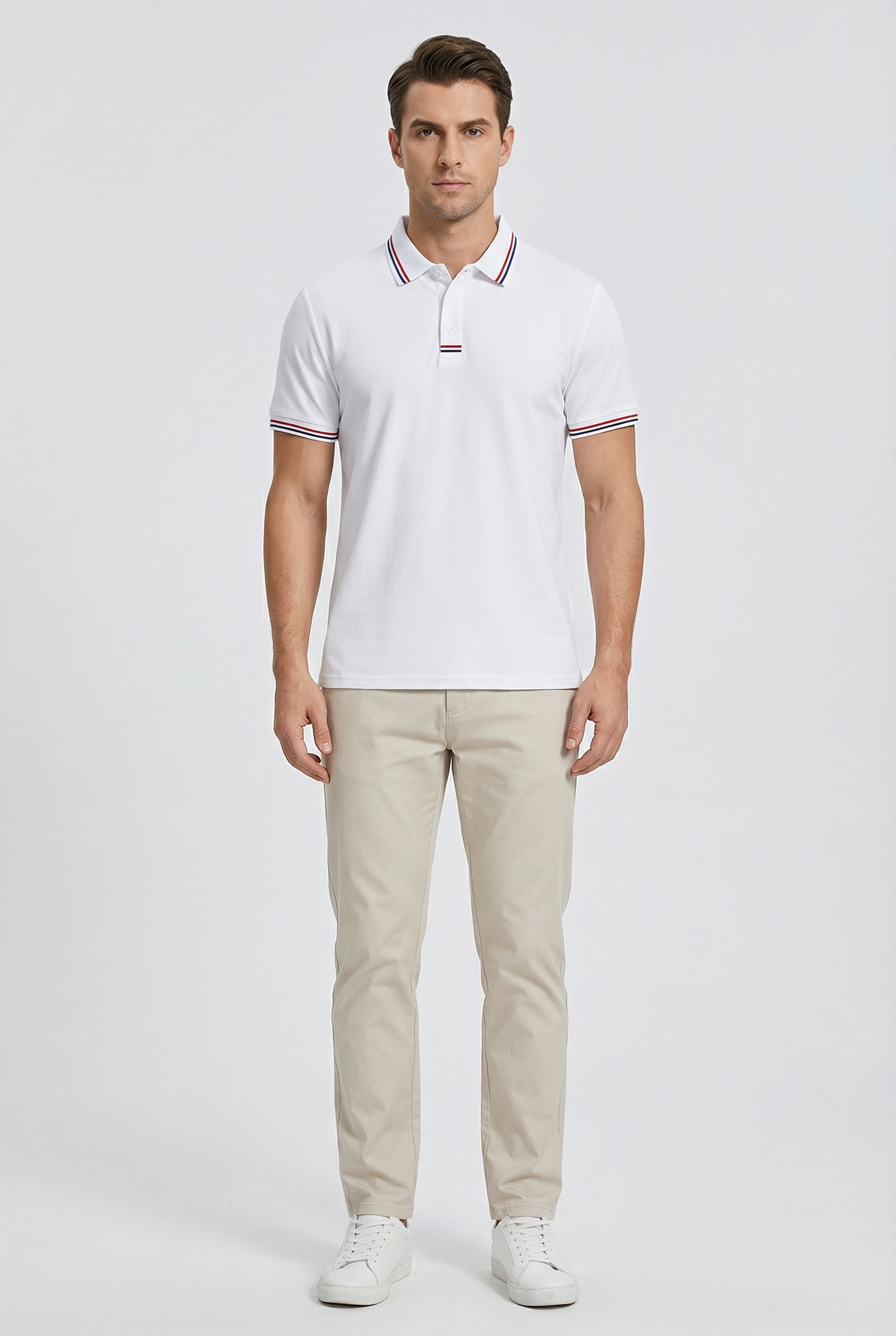 Men's Polo Shirt Quick-Drying Cotton Short Sleeve Casual Active Wear