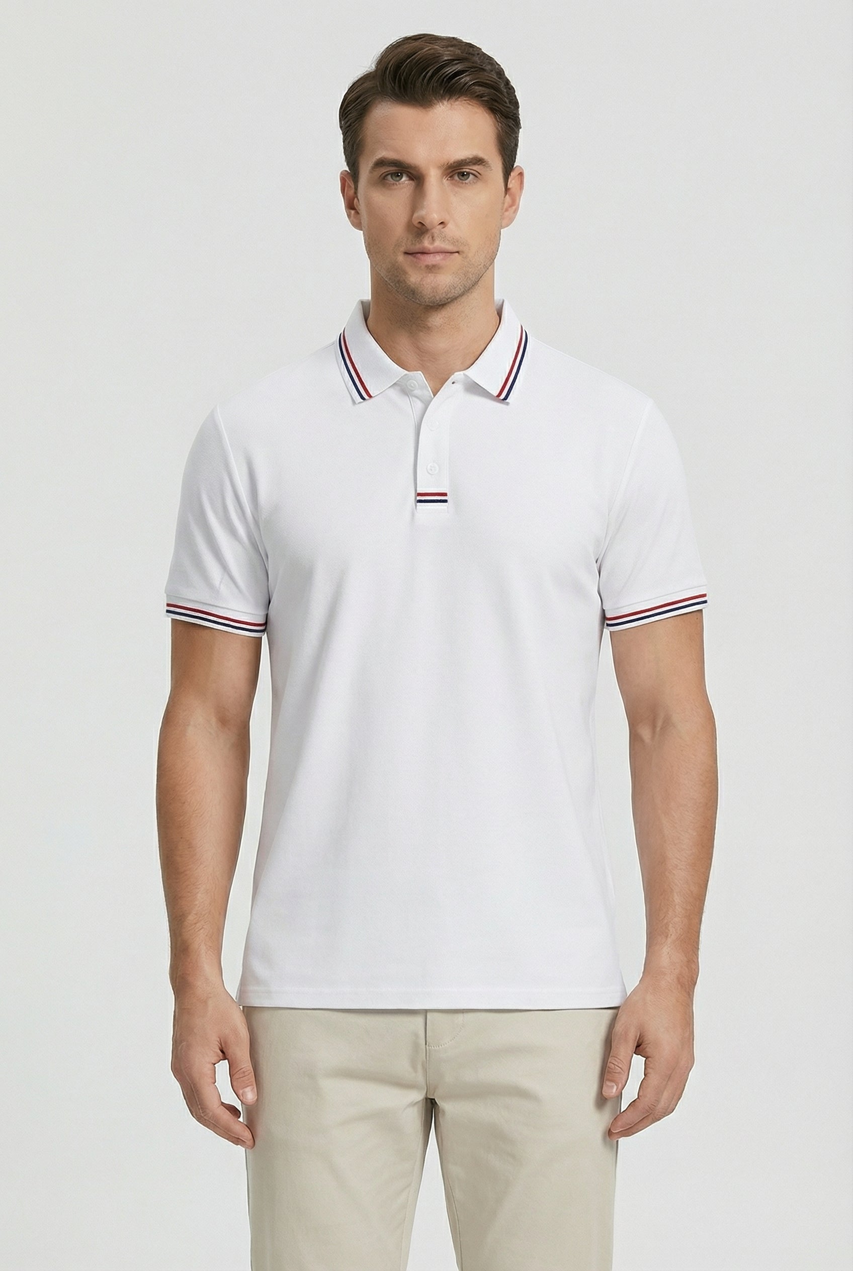 Men's Polo Shirt Quick-Drying Cotton Short Sleeve Casual Active Wear