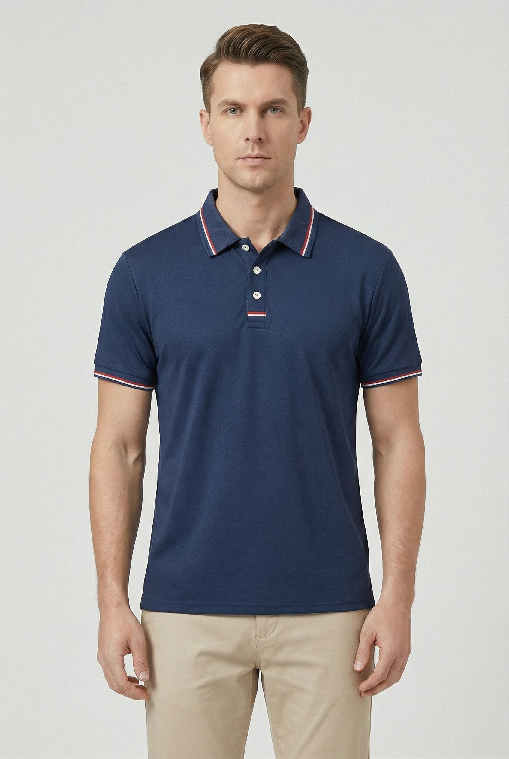 Men's Polo Shirt Quick-Drying Cotton Short Sleeve Casual Active Wear