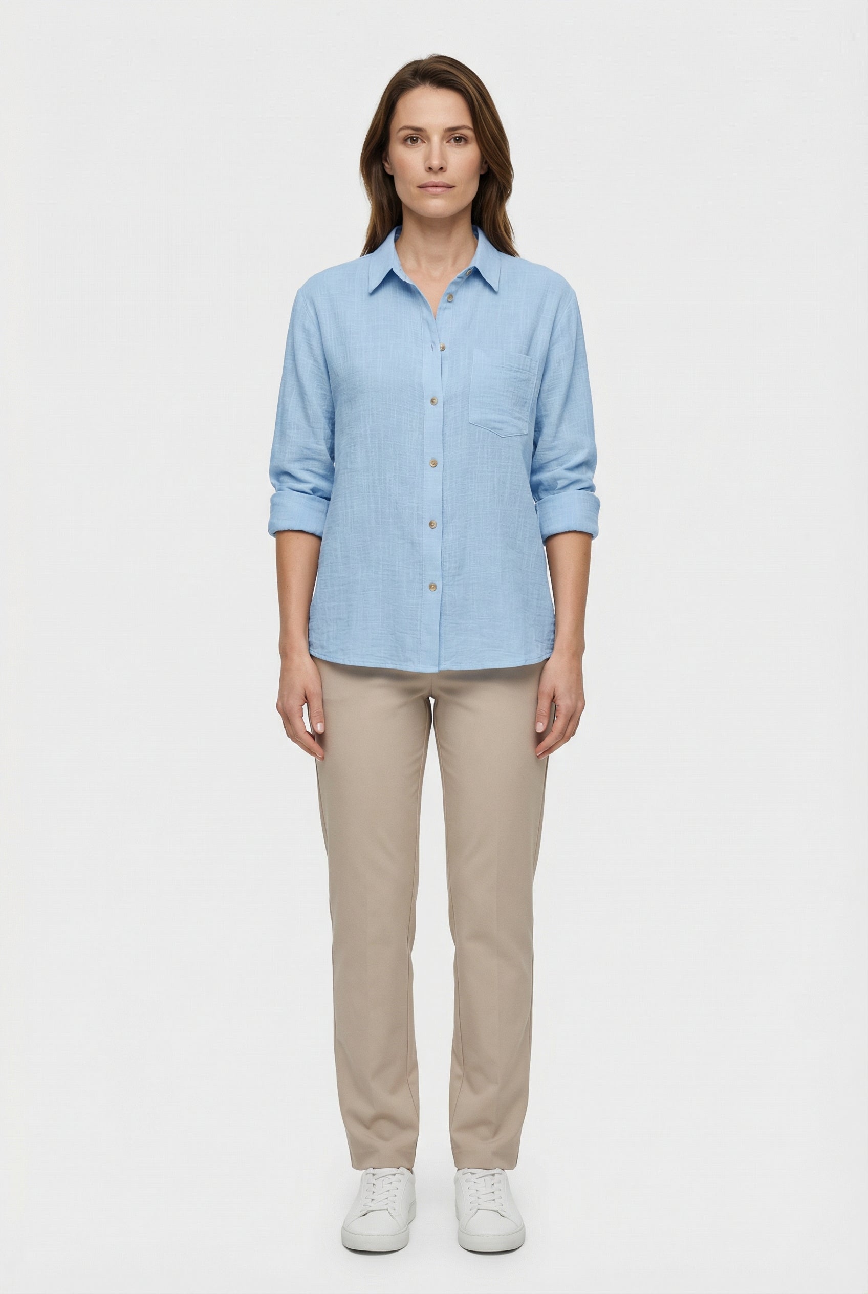 Women's Shirt Cotton Loose Fit Casual Style for Effortless Comfort