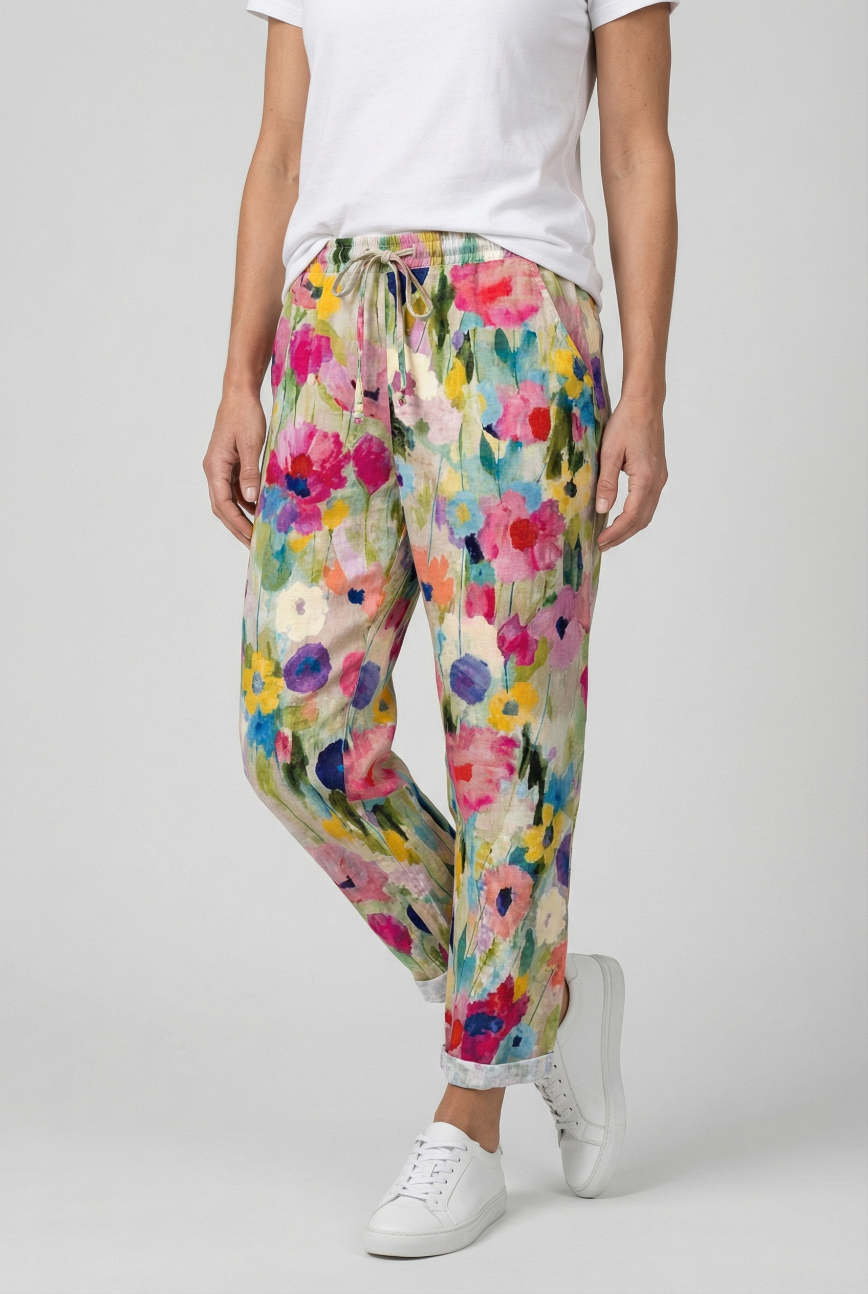 Women's Sweatpants Cotton Colorful Comfortable Fit With Elastic Waistband