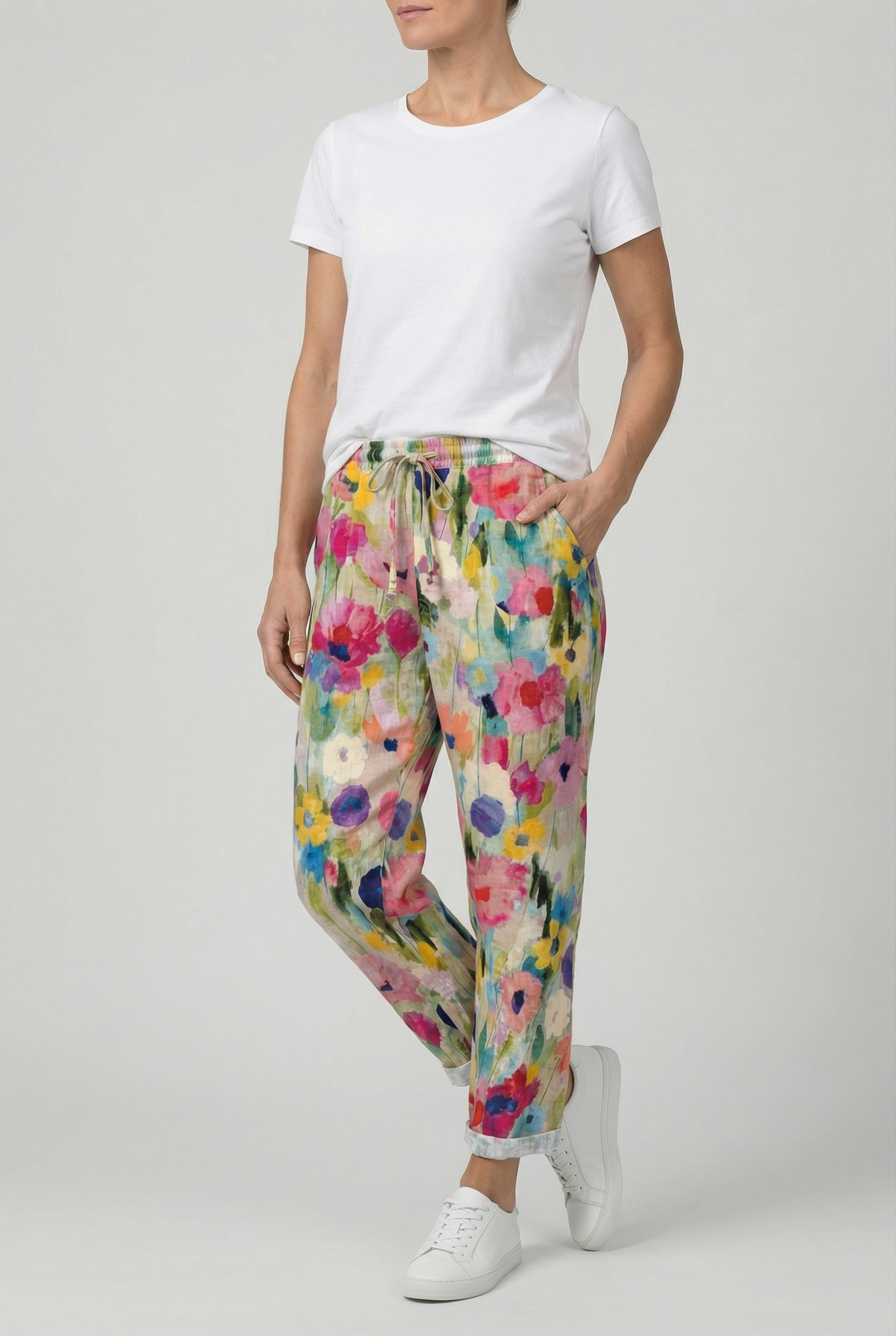 Women's Sweatpants Cotton Colorful Comfortable Fit With Elastic Waistband