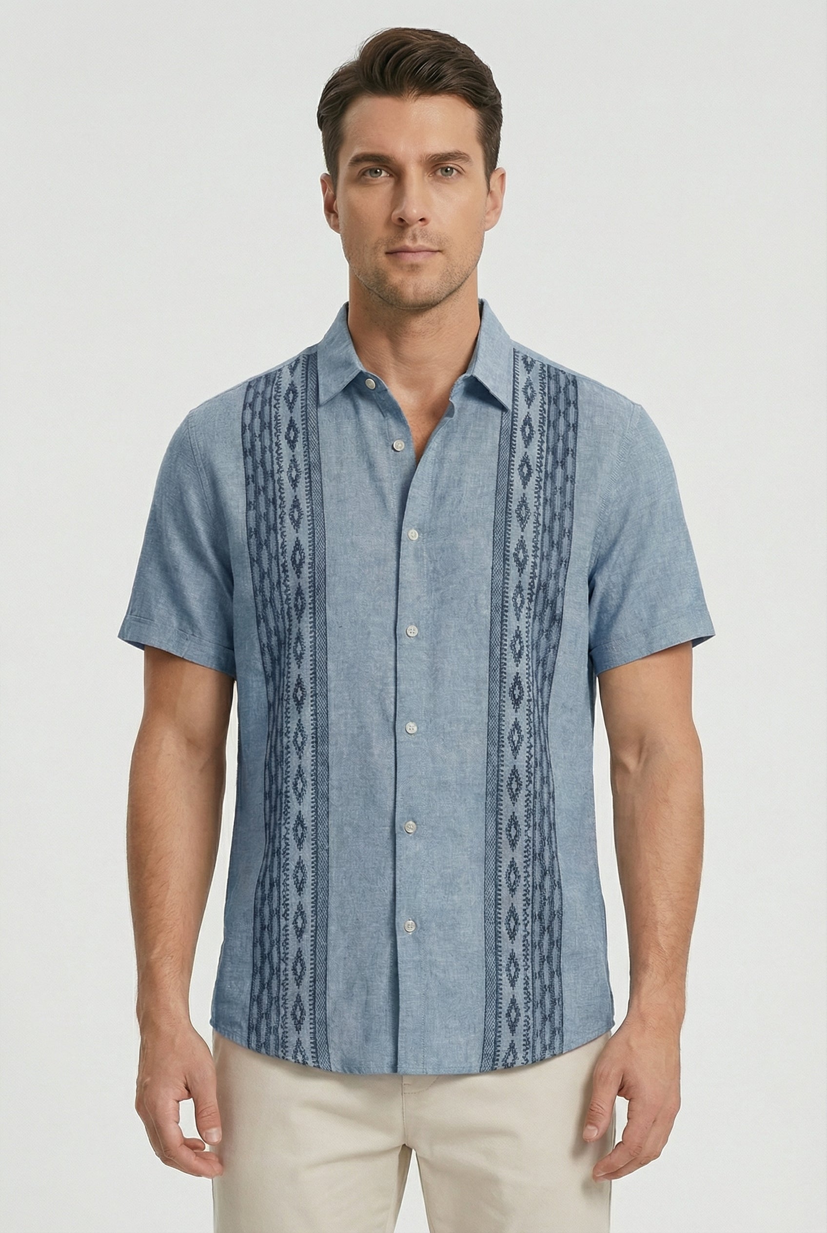 Men's Shirt Floral Print Short Sleeve Casual Fit