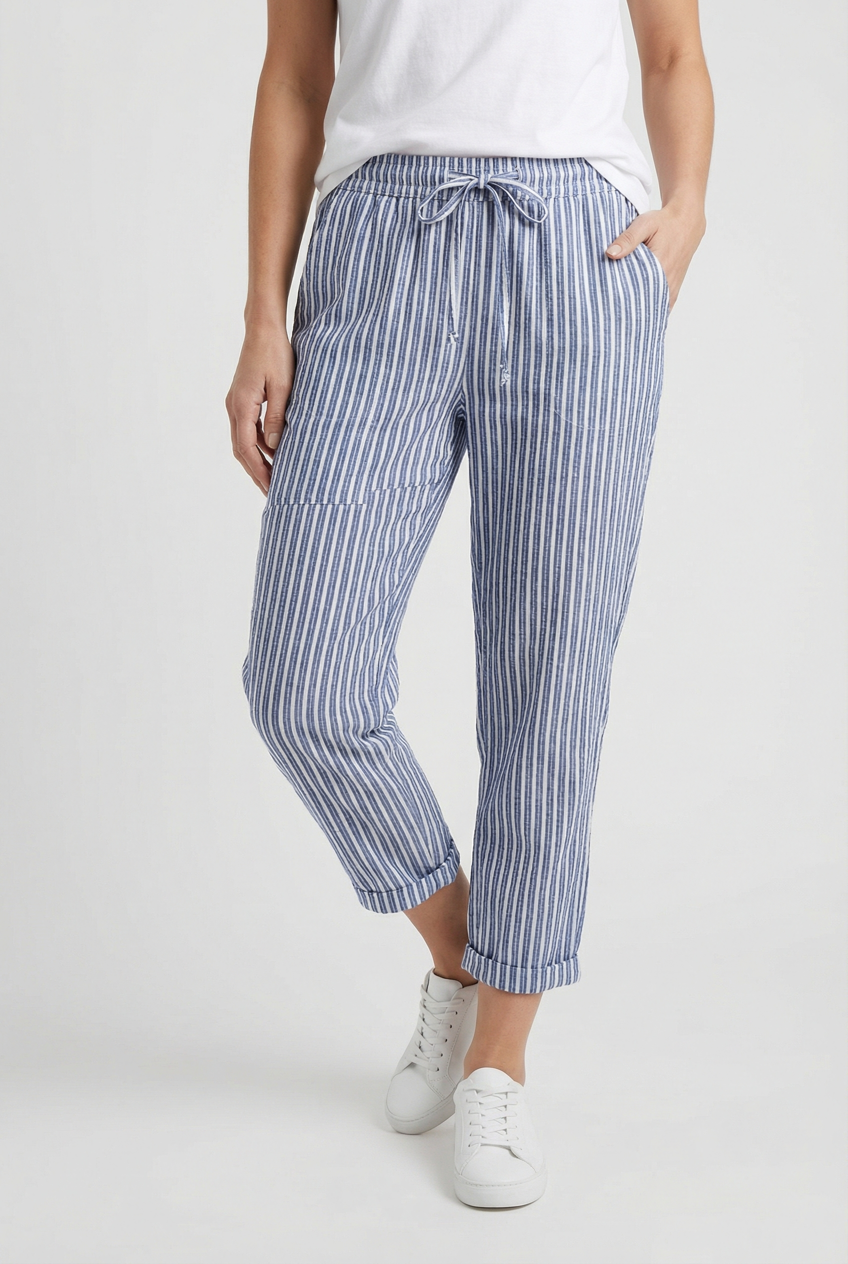 Women's Trousers Blend Wide Leg Design Lightweight Casual Fit