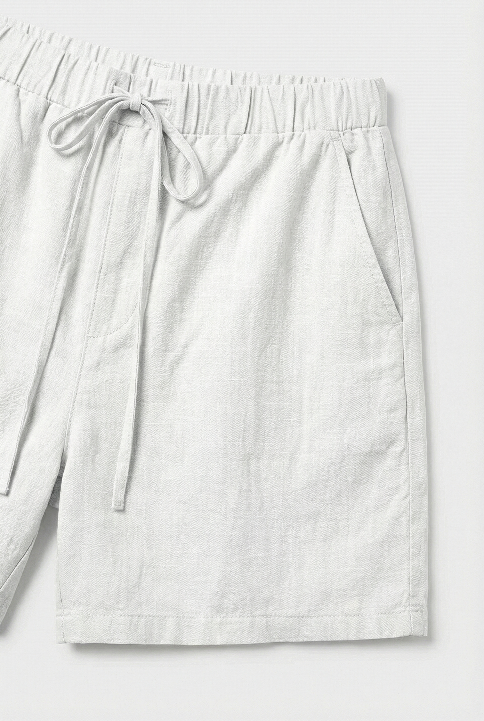 Women's Shorts Cotton-Linen Blend Loose Fit Drawstring Casual Outdoor