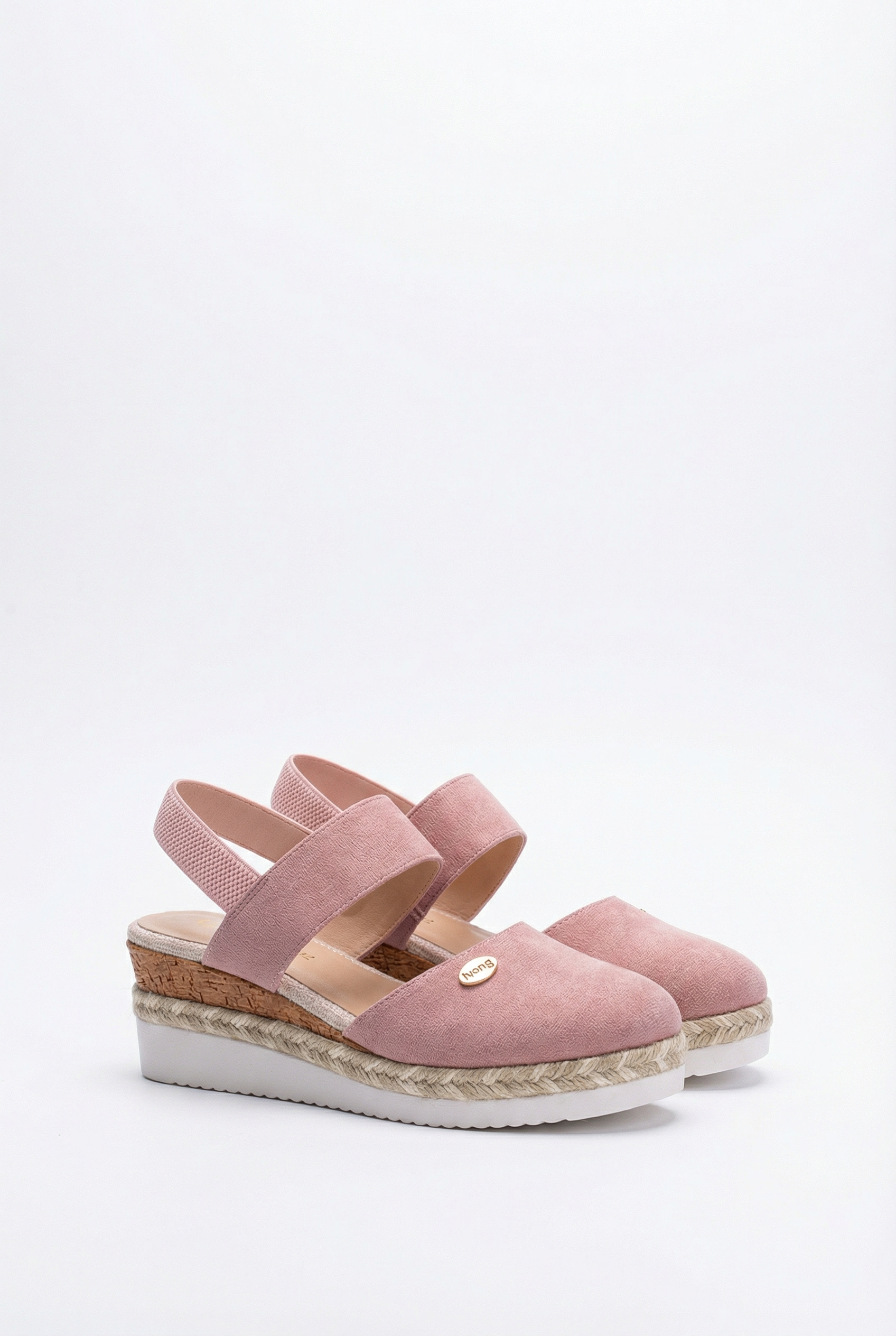 Women's Espadrille Wedge Sandals with Adjustable Buckle Strap