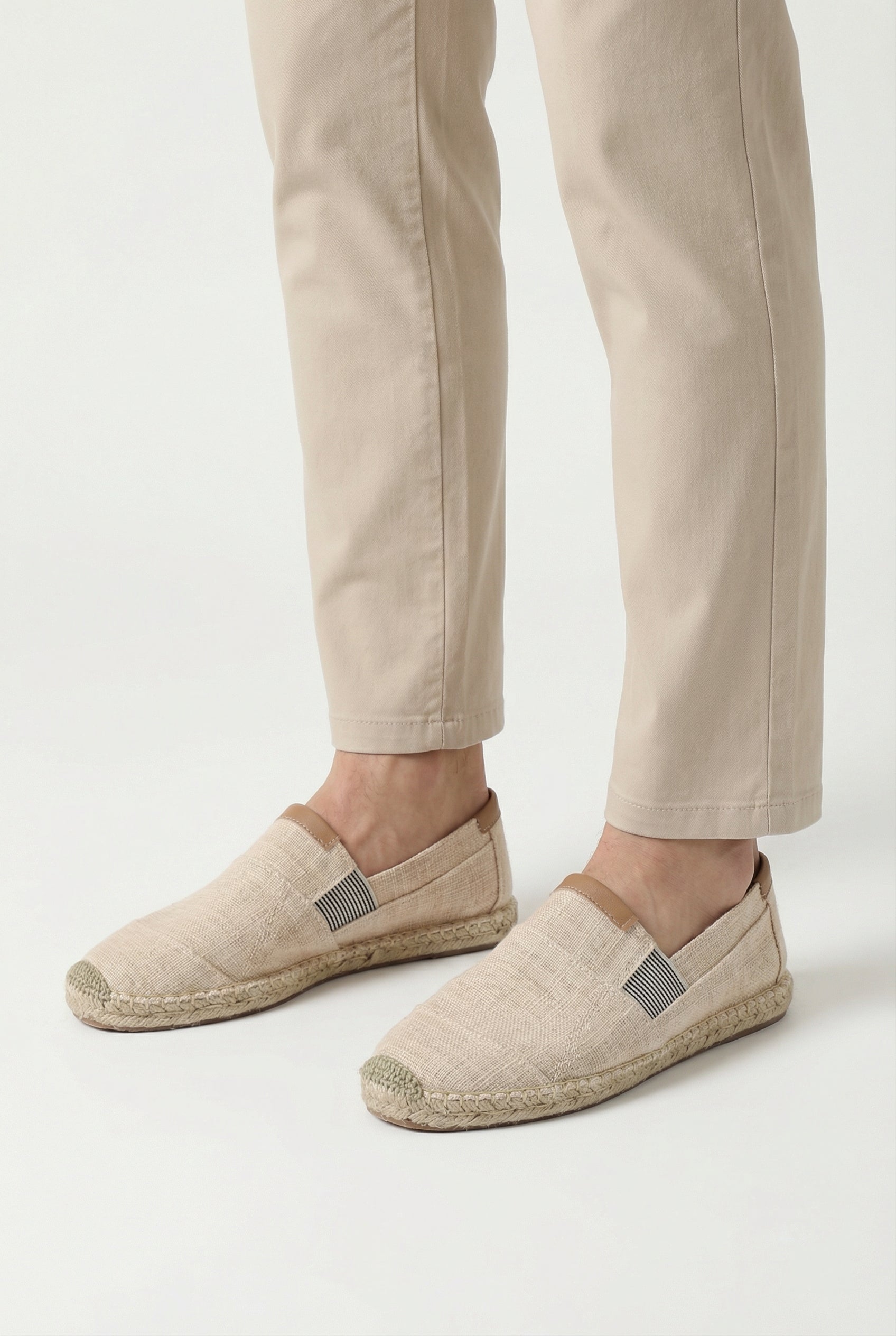 Men's Espadrilles Jute Sole Comfortable Non-Slip Casual Footwear