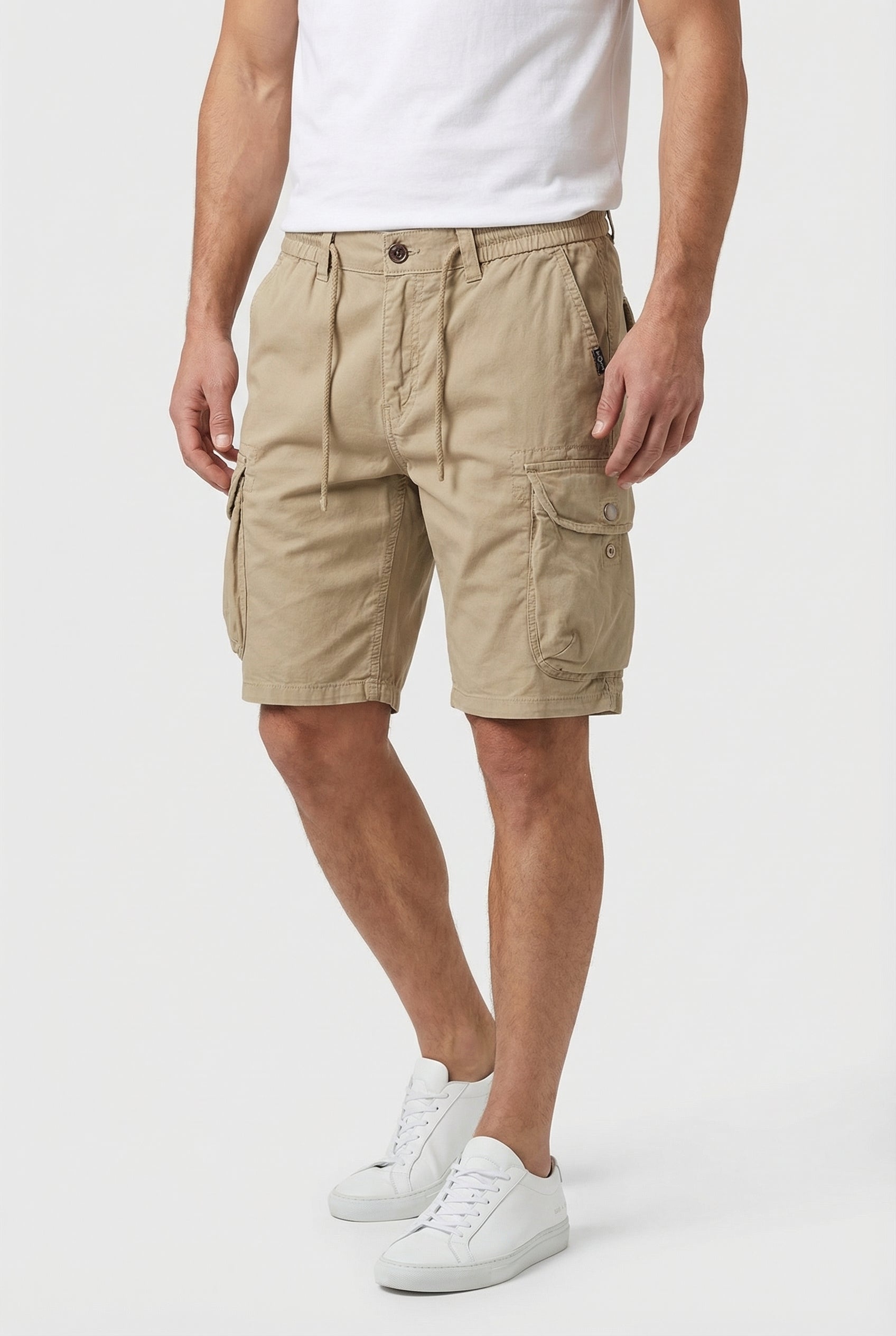 Men's Cargo Shorts Cotton Blend Relaxed Fit with Utility Pockets