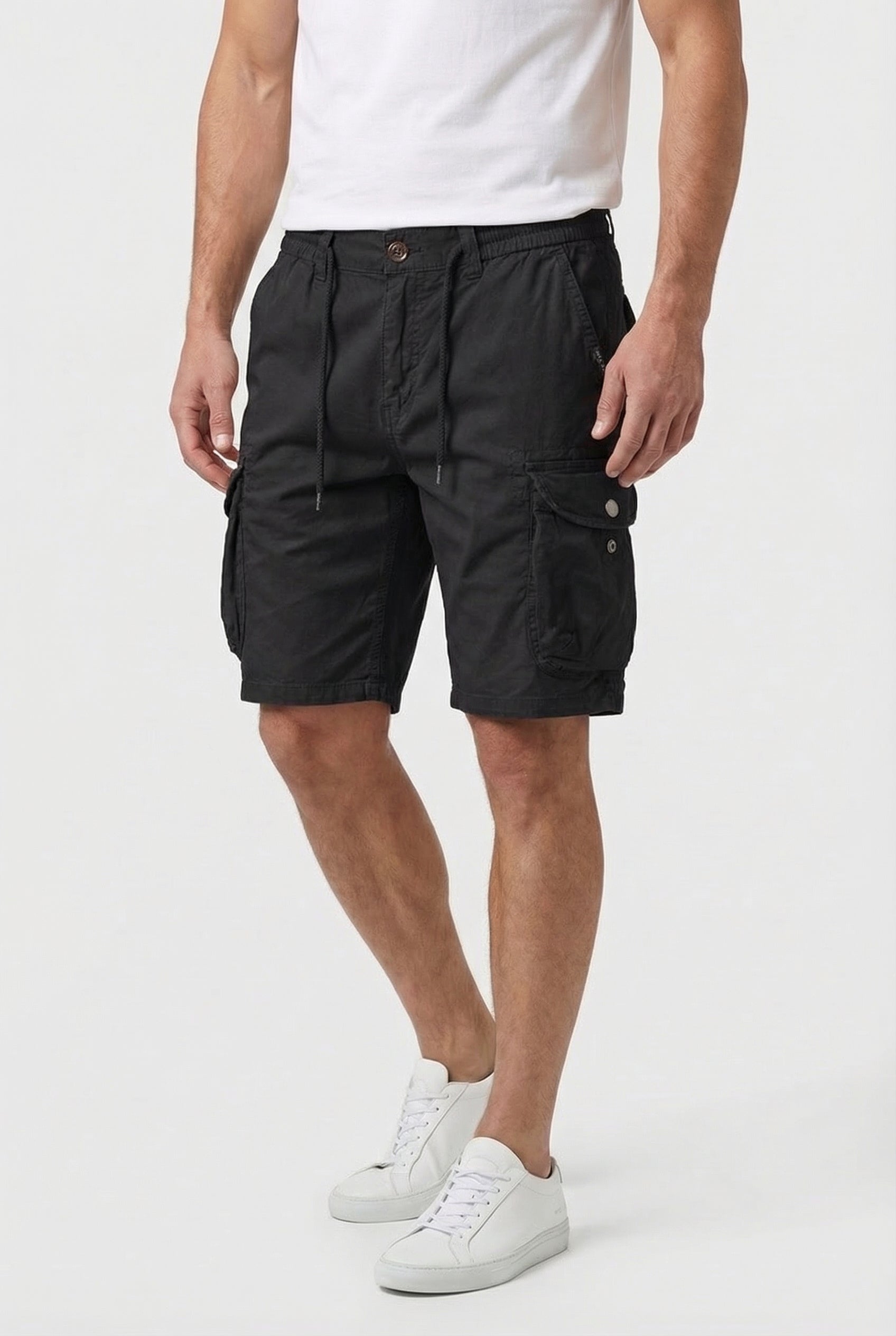 Men's Cargo Shorts Cotton Blend Relaxed Fit with Utility Pockets
