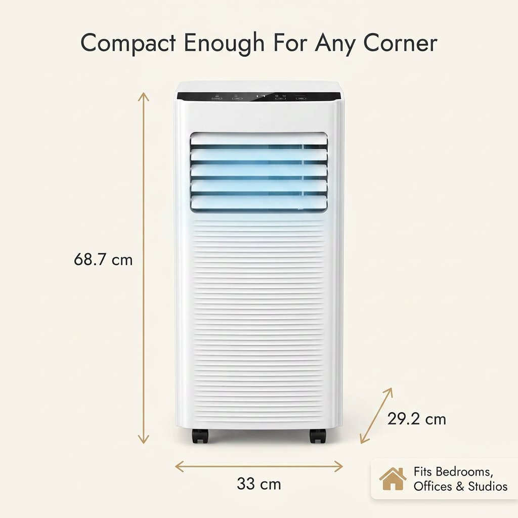 7000 BTU Portable Air Conditioner Dehumidifier Fan
