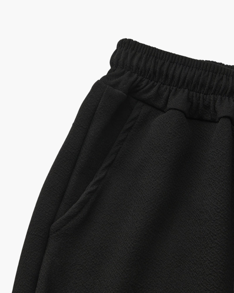 Men's Minimal Two Piece Set Polo Drawstring Pants Casual Outfit
