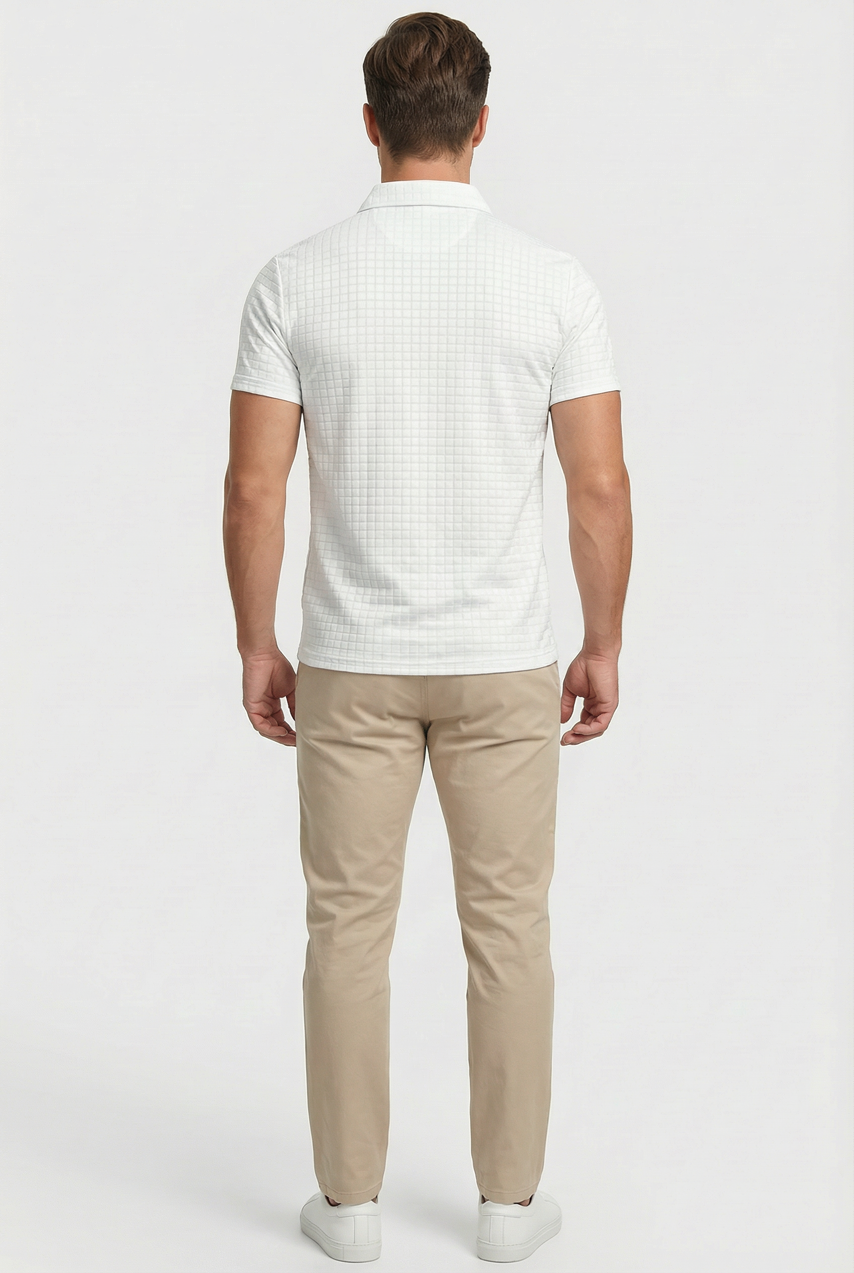 Men's Polo Shirt Cotton Short Sleeve Casual Fit