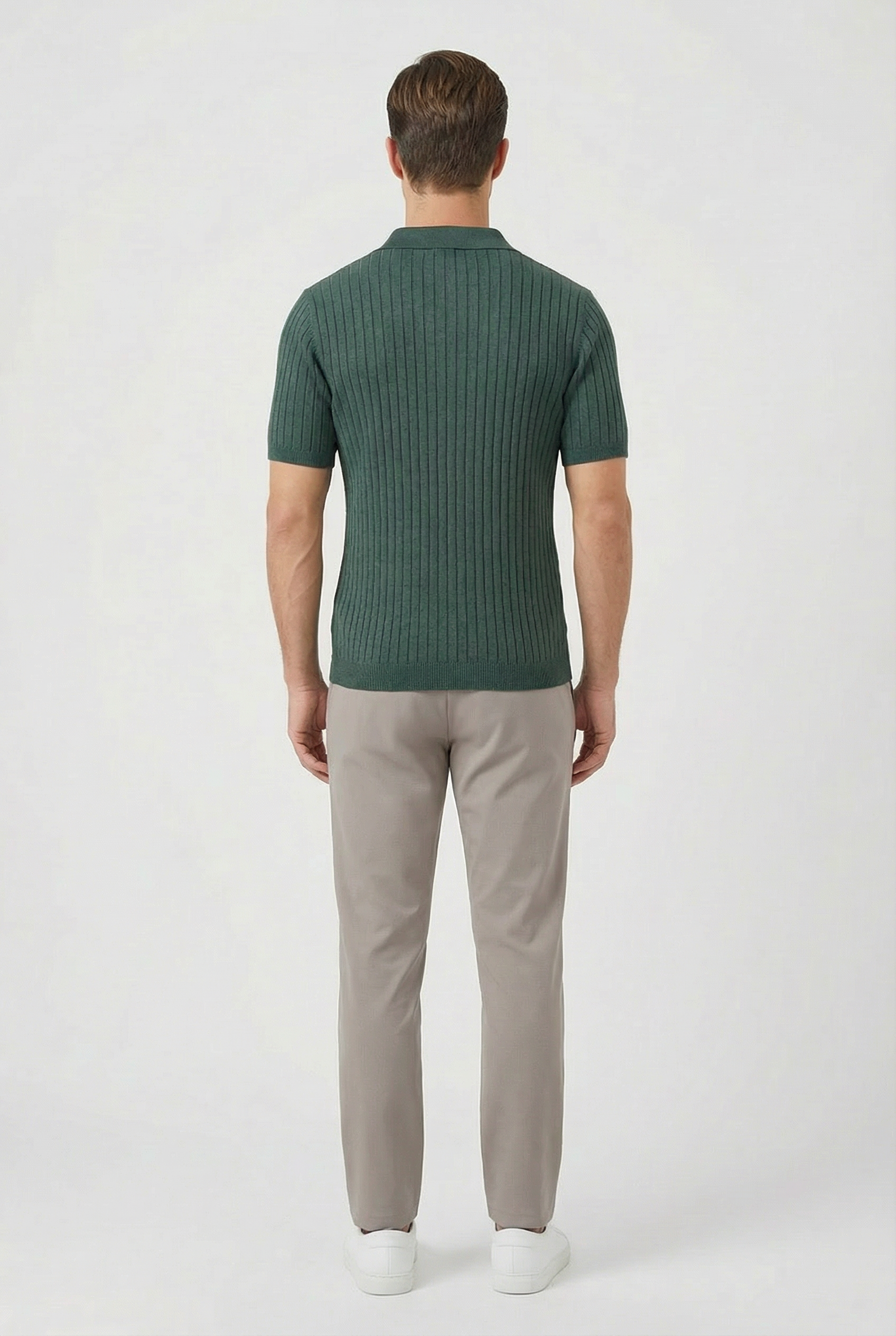 Men's Polo Shirt Cotton Knitted Short Sleeve