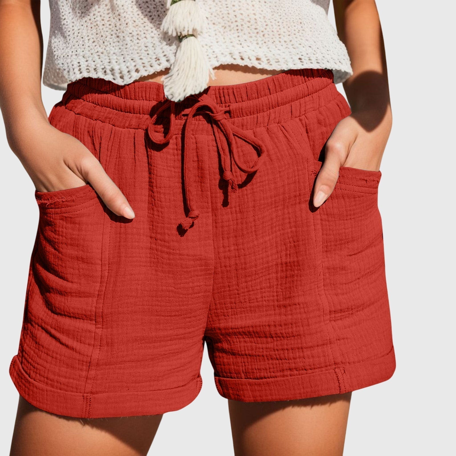Women's Shorts High Waist Casual