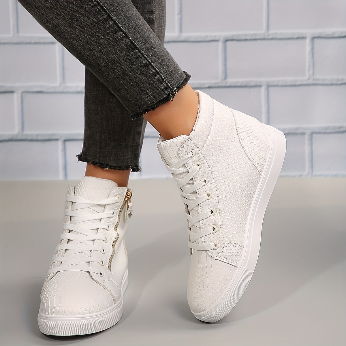 Women's High-Top Sneakers | Casual Style | Slip-On Design