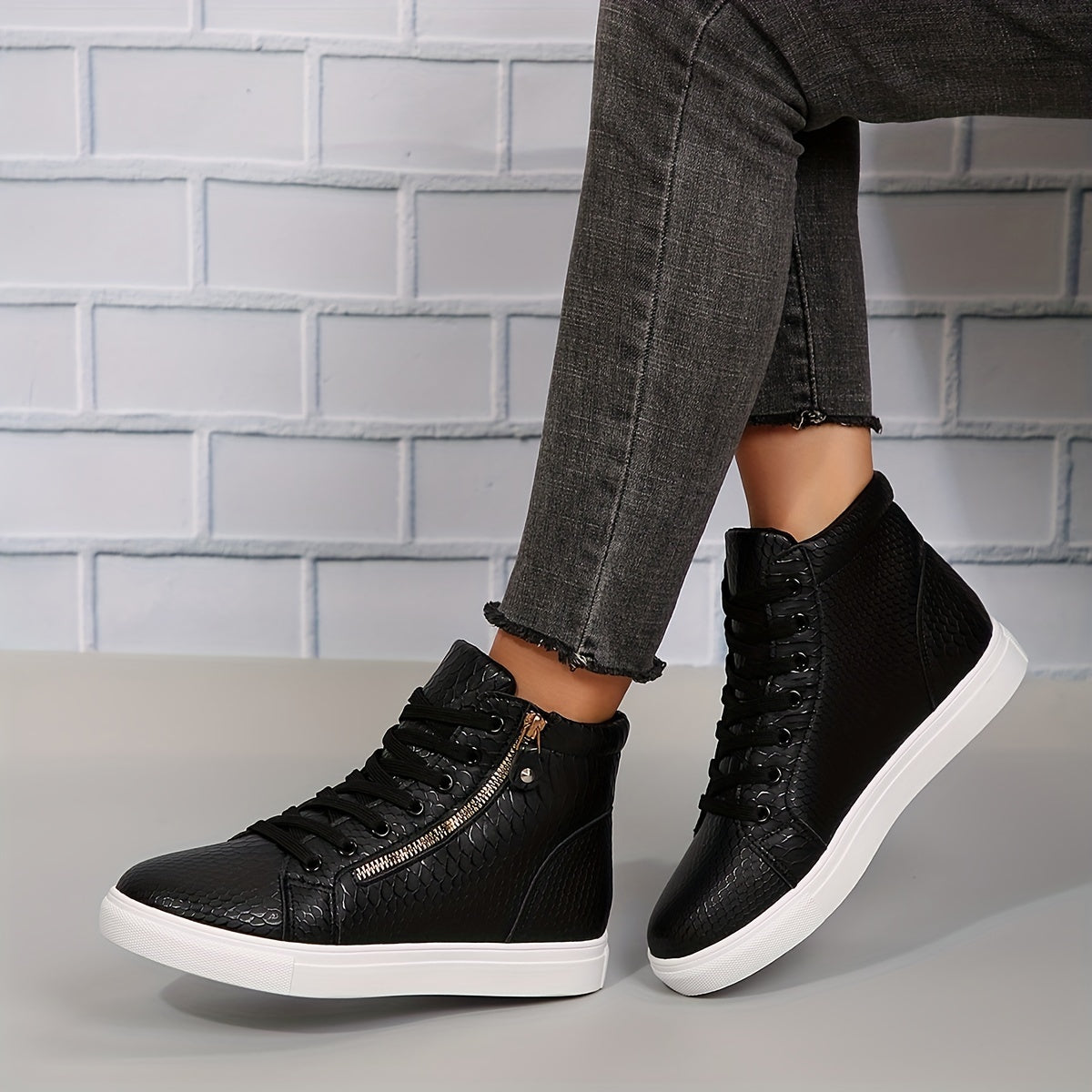 Women's High-Top Sneakers | Casual Style | Slip-On Design