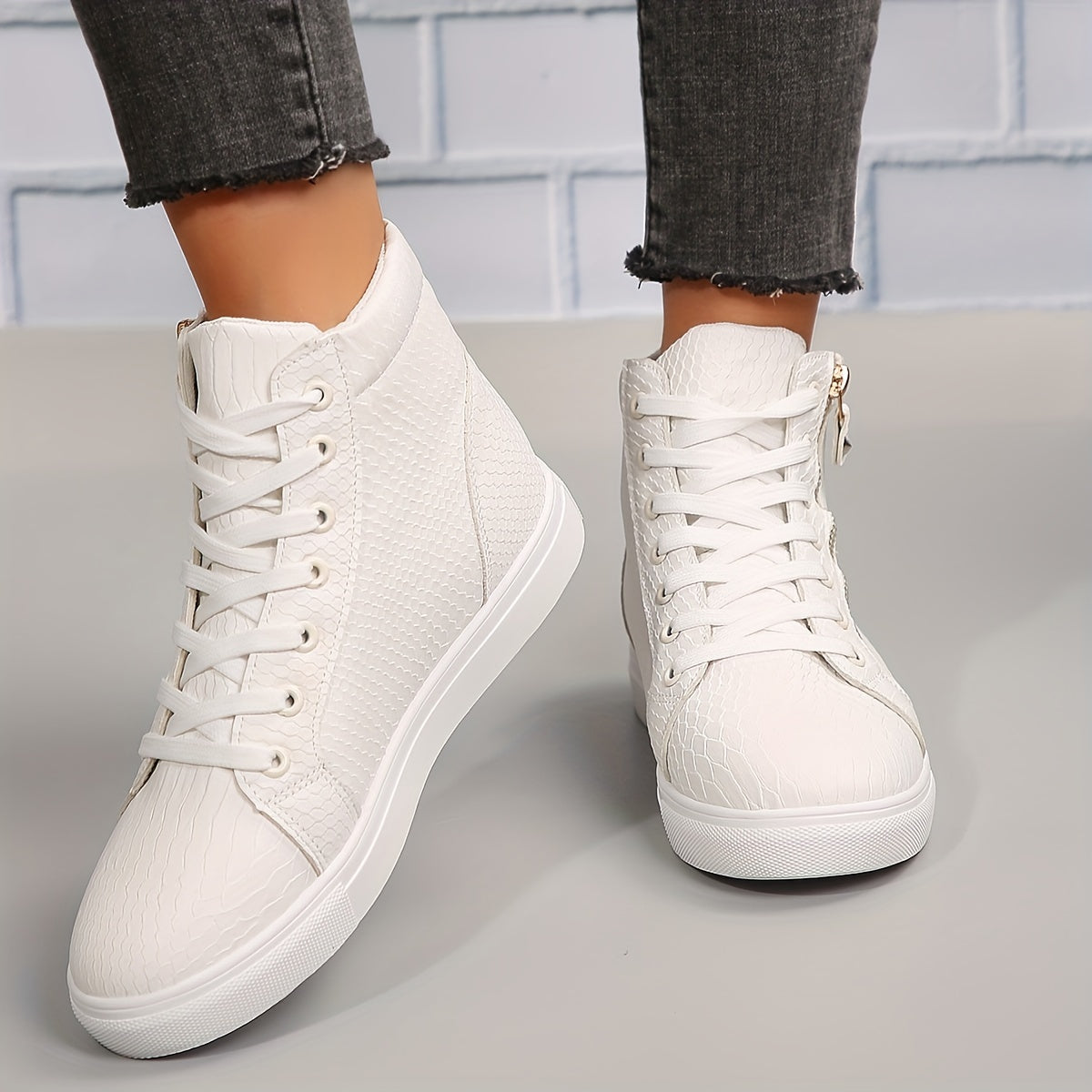 Women's High-Top Sneakers | Casual Style | Slip-On Design