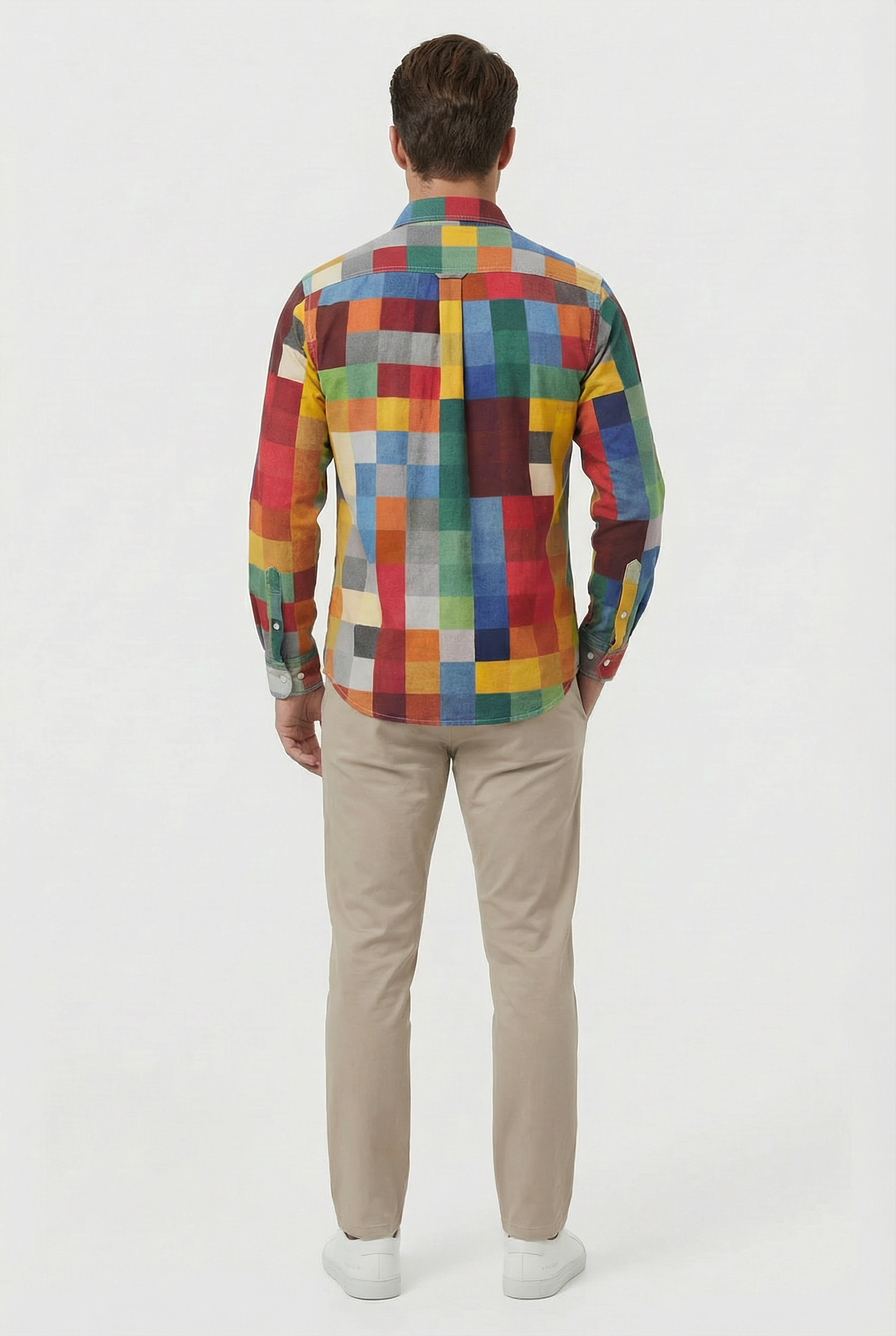 Men's Shirt Button-Up Breathable Fabric Casual Relaxed Fit
