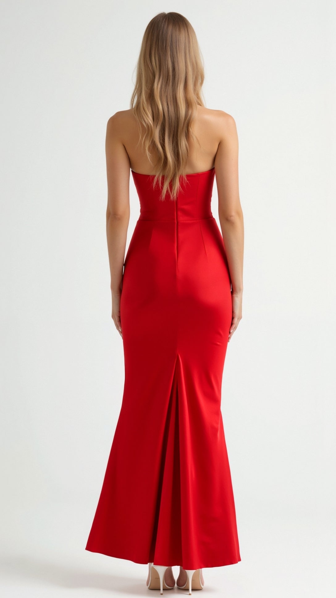 Bella | Women's Column Strapless Maxi Dress 7