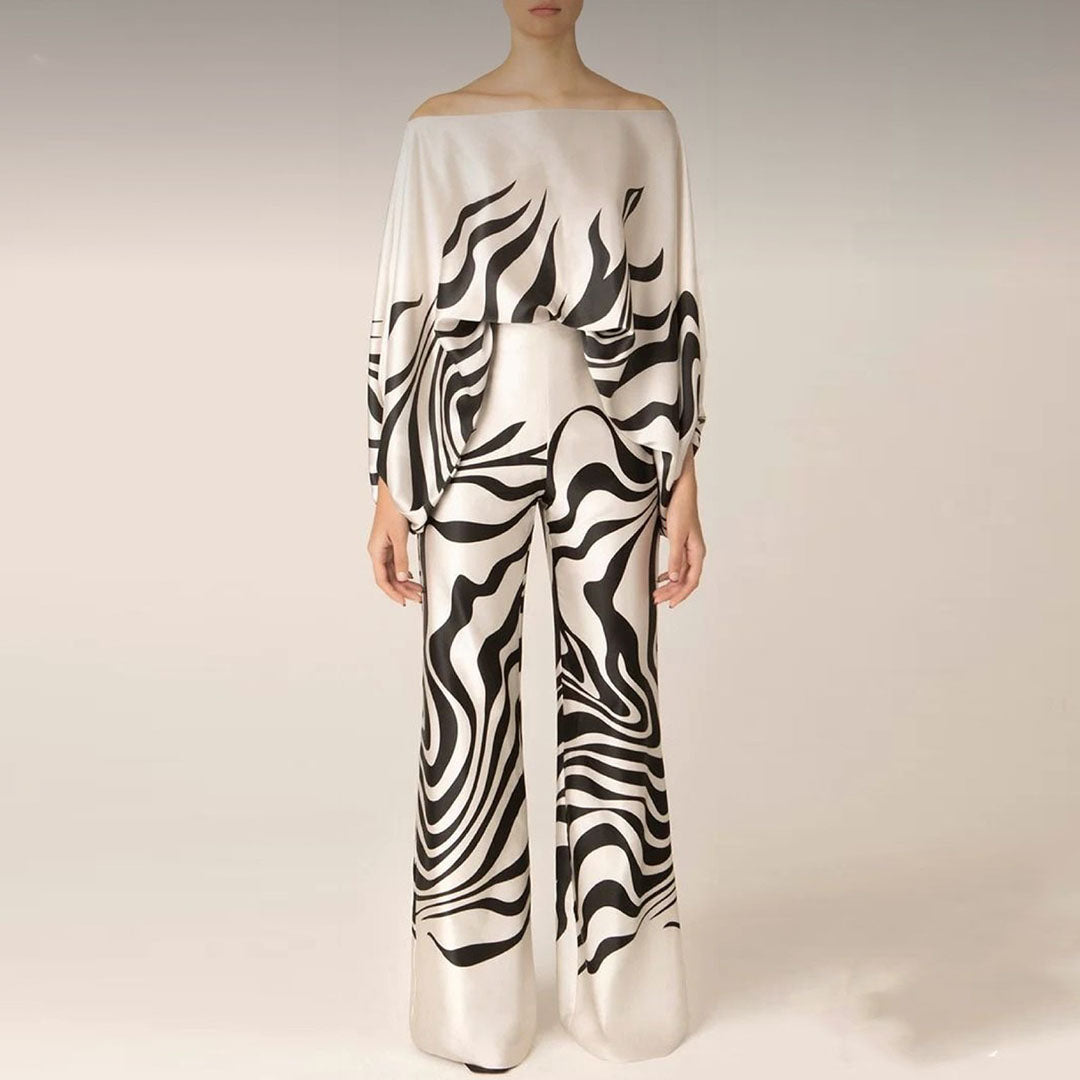 Women's Two-Piece Set - Stylish Chic Design Summer Outfit
