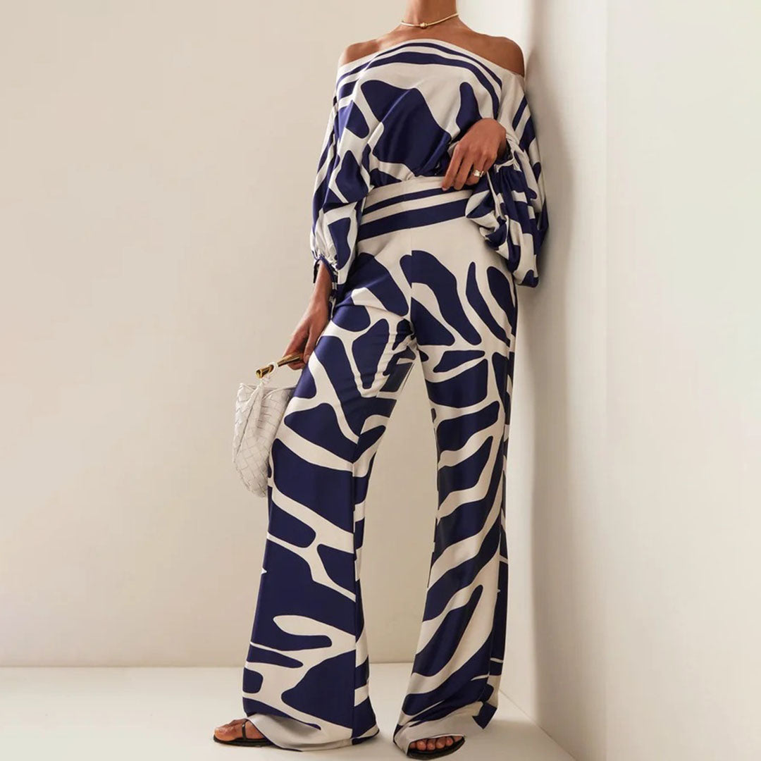 Women's Two-Piece Set - Stylish Chic Design Summer Outfit