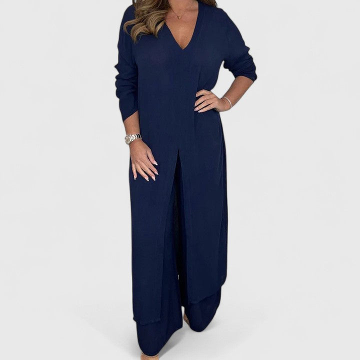 Carmen | Women's Chic Two-Piece Set with Wide-Leg Pants 3