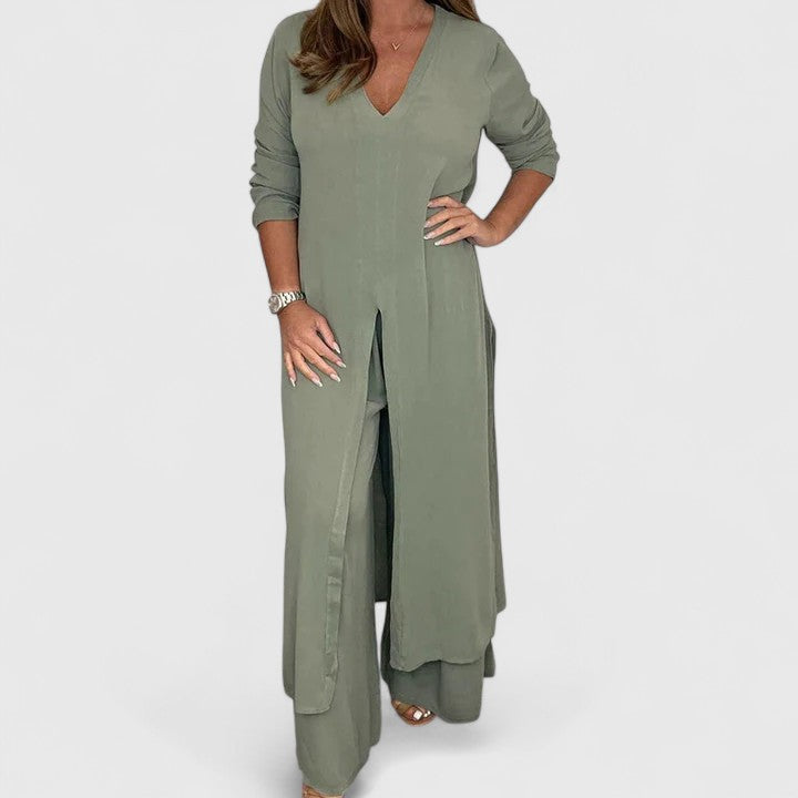 Carmen | Women's Chic Two-Piece Set with Wide-Leg Pants 5