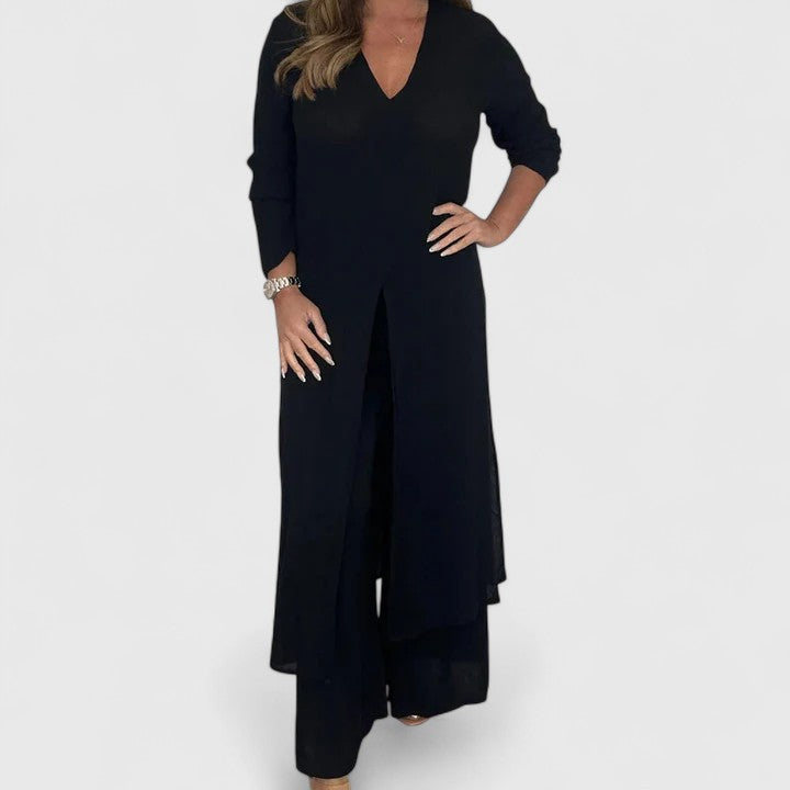 Carmen | Women's Chic Two-Piece Set with Wide-Leg Pants 6