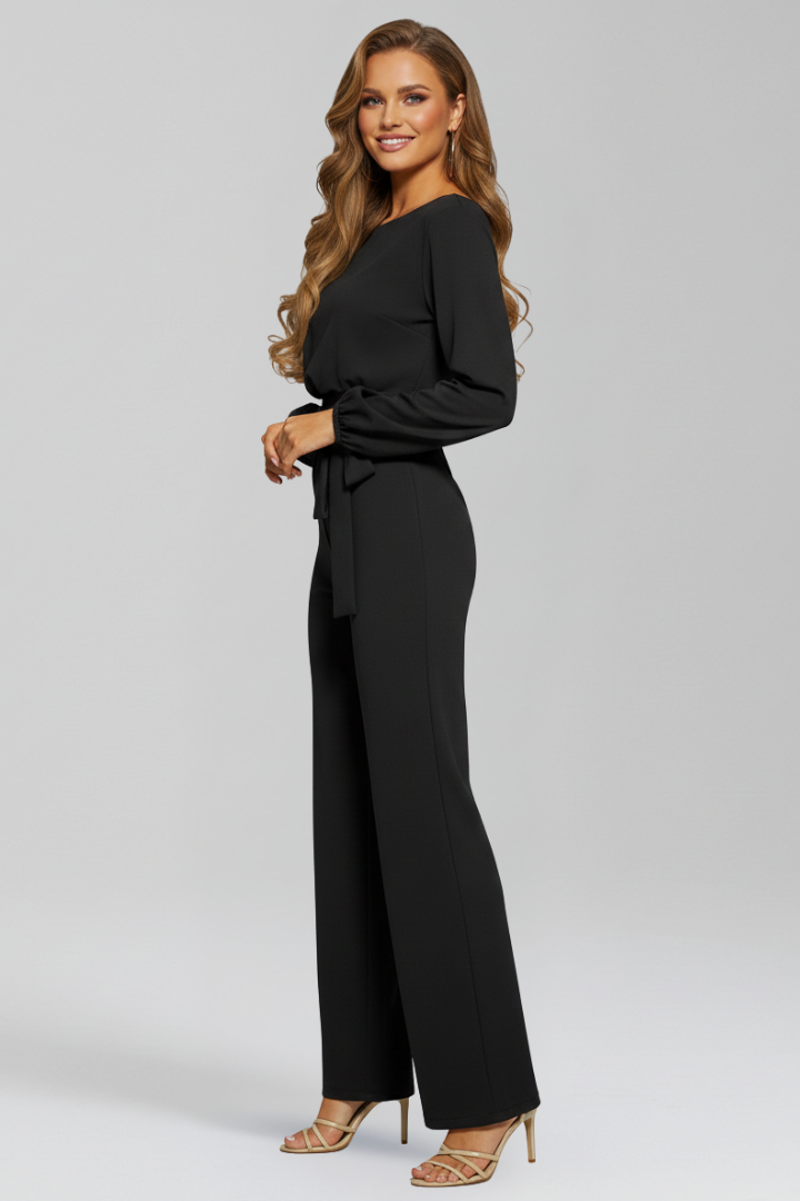 Catherine | Women's Classic Round-Neck Jumpsuit 2