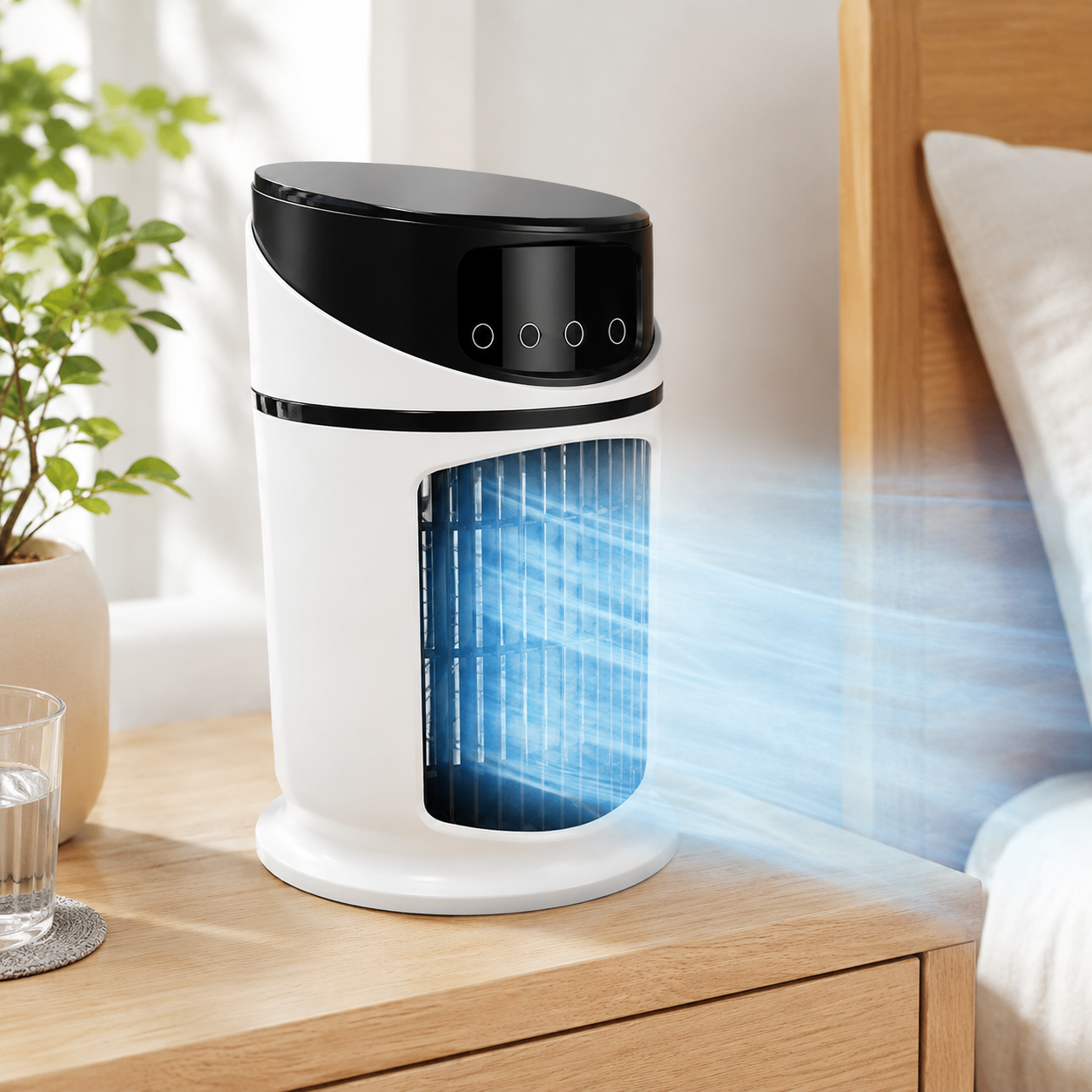 Portable Mist Cooling Fan - Adjustable, Quiet - Home & Outdoor Use