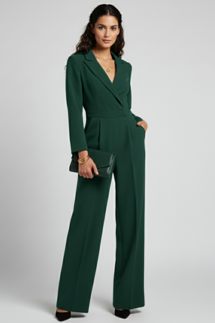 Chloe | Women's Tailored Wide-Leg Jumpsuit 5