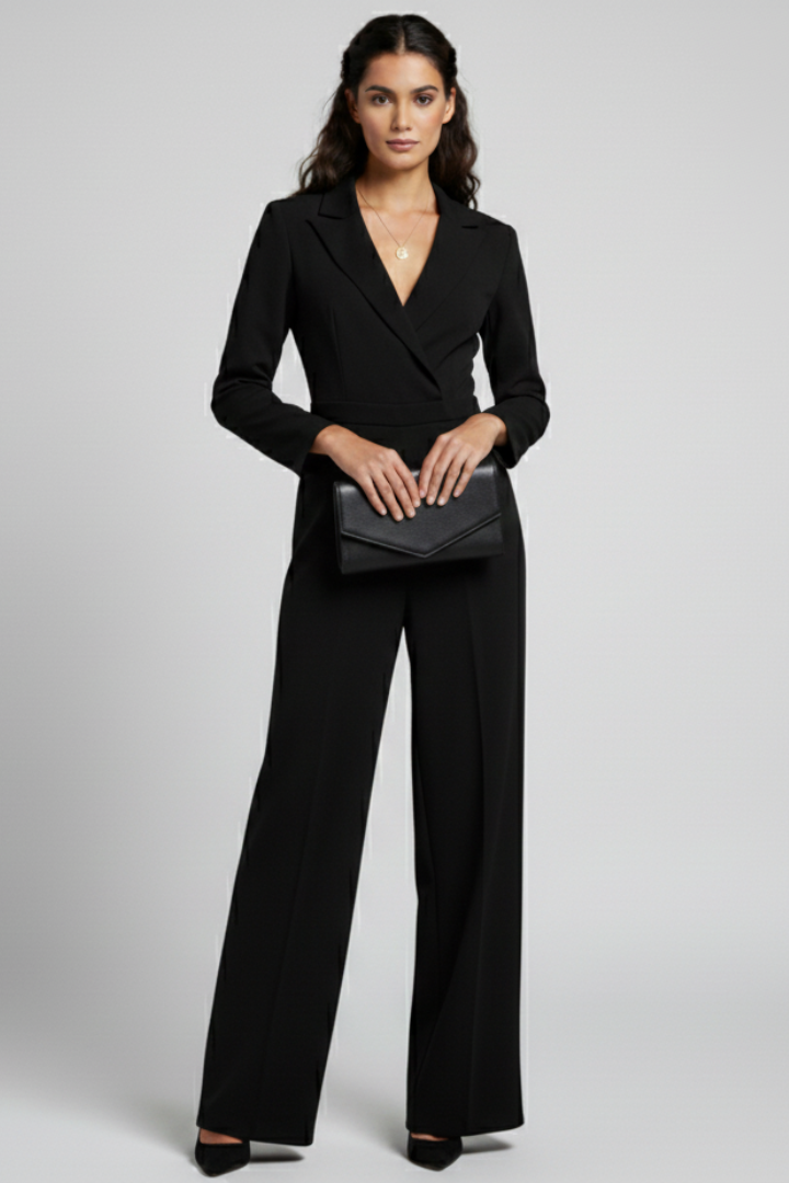 Chloe | Women's Tailored Wide-Leg Jumpsuit 7