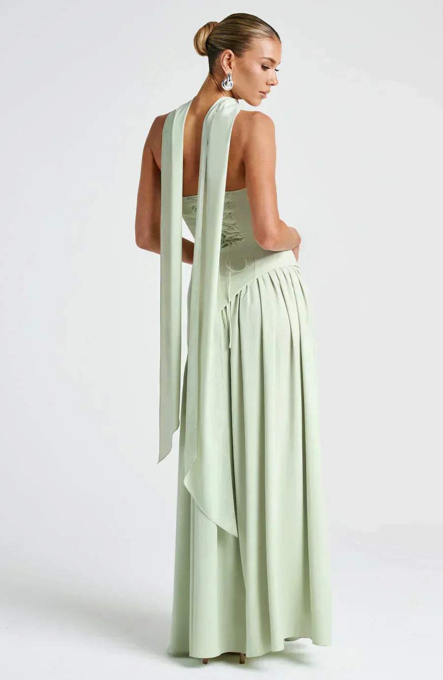 Ella | Women's Asymmetric Maxi Dress with High Slit 8