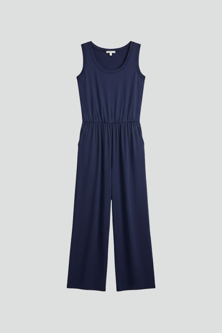 Ella | Women's Wide-Leg Round-Neck Jumpsuit 1