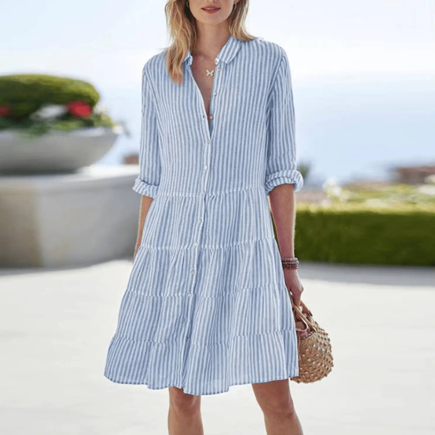Women's A-Line Summer Dress Flattering Design