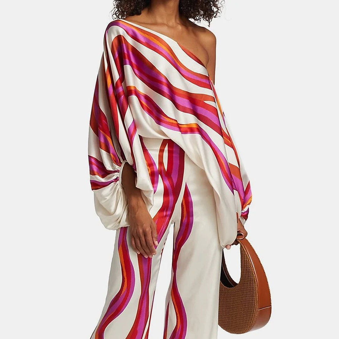 Women's Two-Piece Set - Stylish Chic Design Summer Outfit