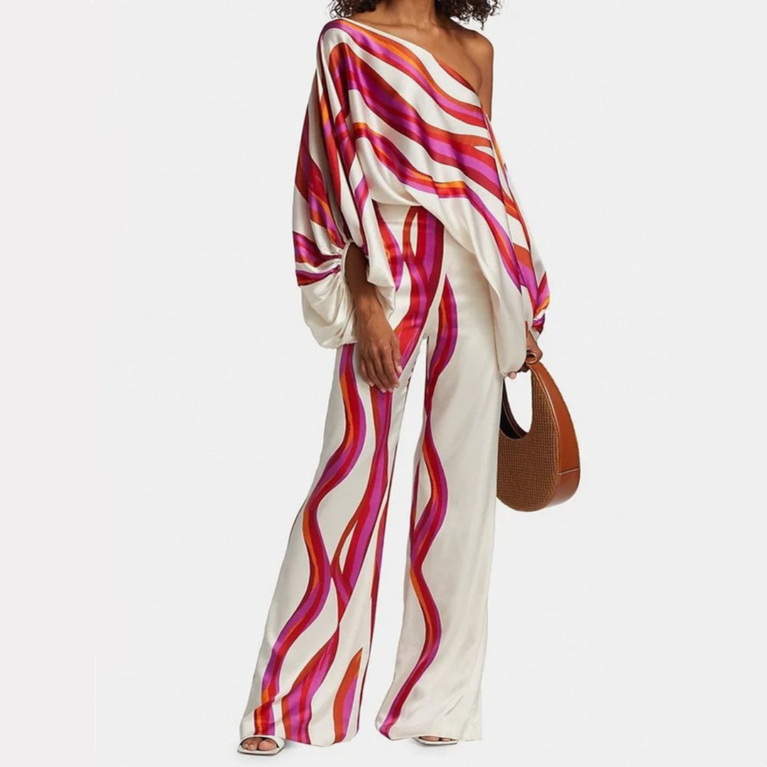 Women's Two-Piece Set - Stylish Chic Design Summer Outfit