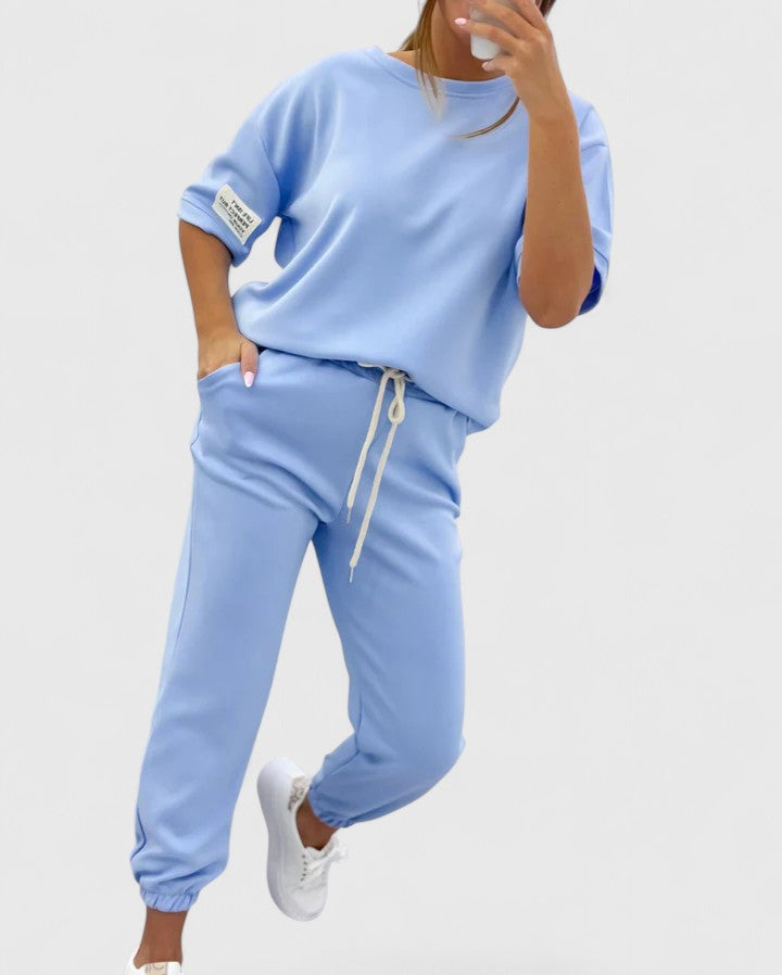 Gina | Women's Loungewear Two Piece Set with Half-Moon Sleeve 8