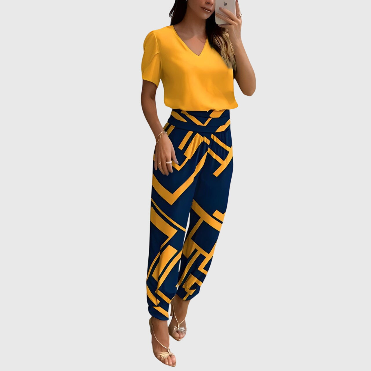 Jasmine | Women's Stylish Blouse and Pants Set 0