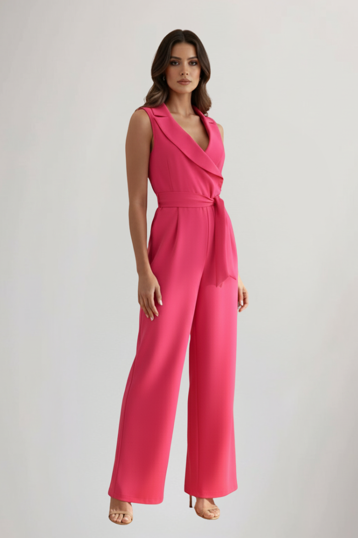 Kimberly | Women's V-Neck Sleeveless Jumpsuit 2
