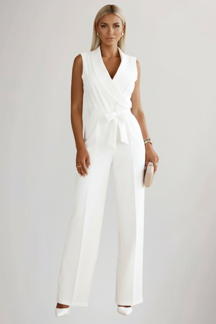 Kimberly | Women's V-Neck Sleeveless Jumpsuit 4