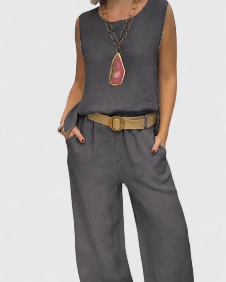Lila | Women's Loungewear Two-Piece Wide-Leg Set 2