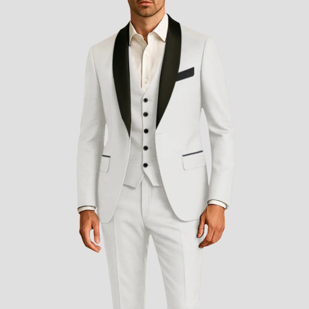 Men's Slim Fit Three-Piece Tuxedo Suit | Formal Wear